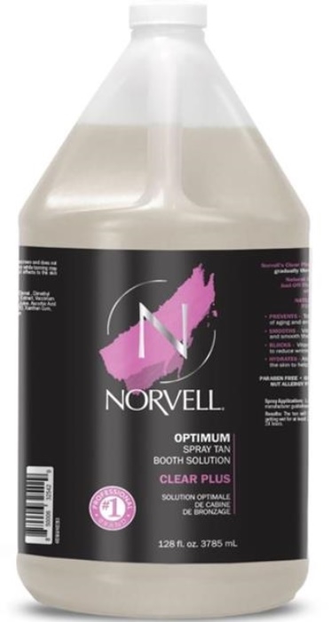 CLEAR PLUS OPTIMUM - BOOTH SPRAY TAN SOLUTION - Gallon - By Norvell
