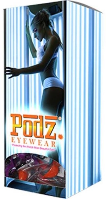 PODZ - FLEX Bagged - Assorted - 72 Count Display - UV Tanning Eyewear