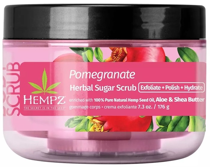 Pomegranate Body Scrub NEW - Jar - Hempz Skin Care By Supre