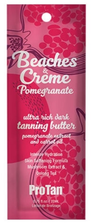 BEACHES & CREME POMEGRANATE INTENSIFIER Tanning Lotion By ProTan - Packet