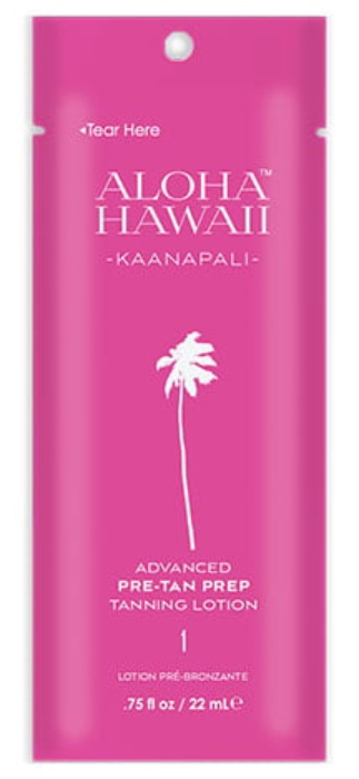 ALOHA HAWAII KAANAPALI Pre-Tan Prep - Pkt - Tanning Lotion By Tan Inc