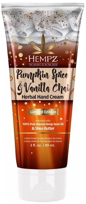 PUMPKIN SPICE & VANILLA CHAI HAND CREAM - Btl New Pkg - Hempz Skin Care By Supre