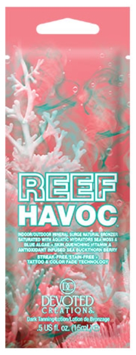 Reef Havoc Bronzer Tanning Lotion - Packet - Devoted Creations