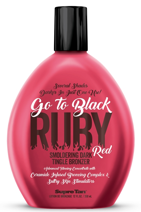 Go To Black Ruby Red Tingle Bronzer Tanning Lotion - Bottle - Supre