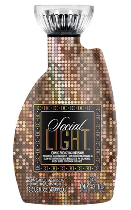 Social Light Collagen Bronzer Devoted Creations Tanning Lotion - Buy 1 Btl Get 1 Pkt FREE