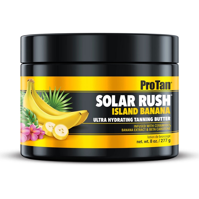Solar Rush Island Banana Tanning Butter - ProTan Tanning Lotion - 8oz Jar