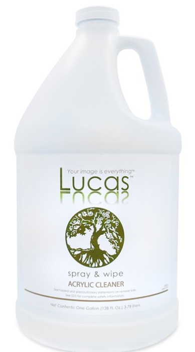 LUCASOL SPRAY AND WIPE ACRYLIC CLEANER - Gallon