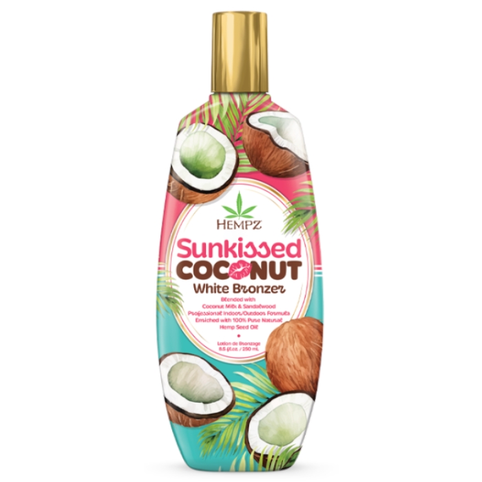 SunKissed Coconut Bronzer - Hempz Tanning Lotion - Bottle