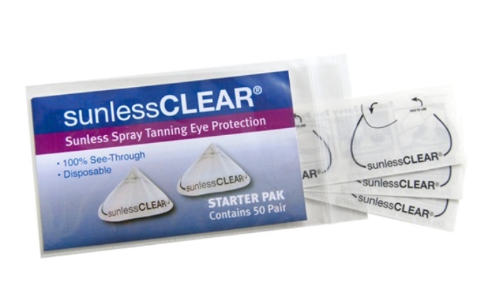 SUNLESS CLEAR EYECOVER - 50 Count - MS
