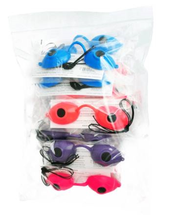 SUNNIES - NEON bagged - Assorted - Dozen - UV Tanning Eyewear