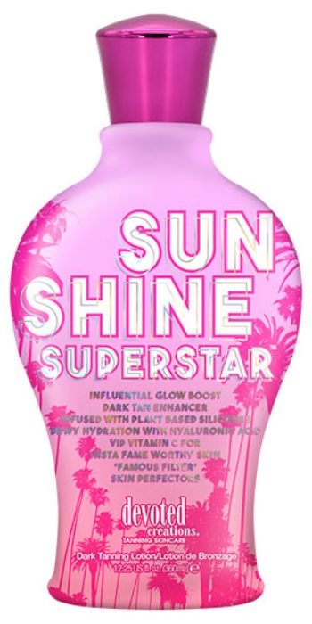 SUNSHINE SUPERSTAR - Buy 3 Btls Get 6 Pkts FREE - Tanning Lotion By Devoted Creations