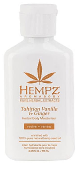 TAHITIAN VANILLA & GINGER MOISTURIZER - Mini - Hempz Skin Care By Supre
