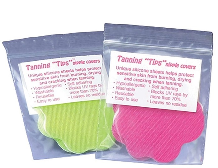 TANNING TIPS NIPPLE COVERS - Pair - Asst Pink or Neon Green