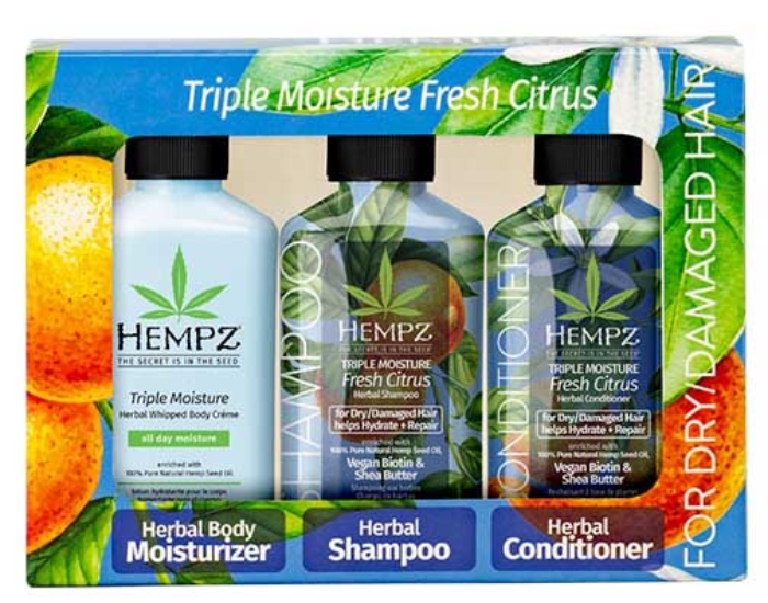 TRIPLE MOIST MINI TRIO KIT - PrePack - Hempz Skin Care By Supre