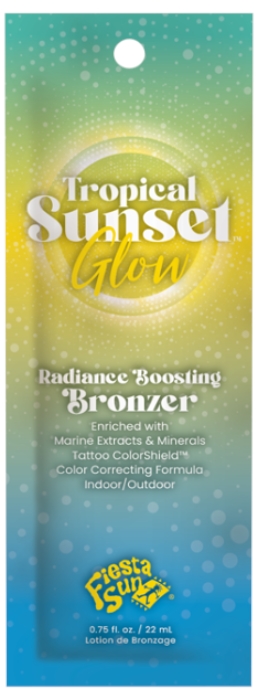 Tropical Sunset Glow Bronzer Tanning Lotion - Packet - Fiesta Sun