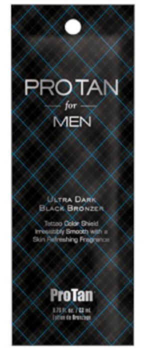 Mens Ultra Dark Black Bronzer - Pkt - Tanning Lotion By ProTan