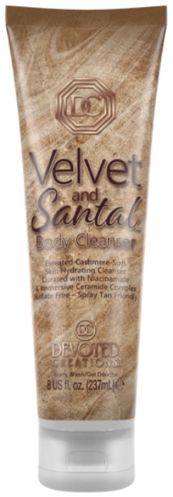 Velvet and Santal Body Cleanser - Bottle - Devoted Creations