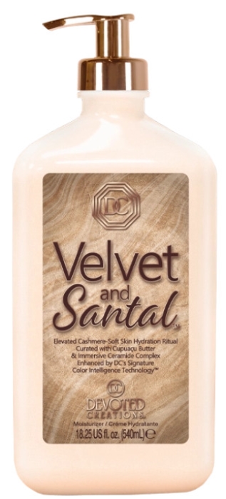 Velvet and Santal Body Moisturizer - Bottle - Devoted Creations