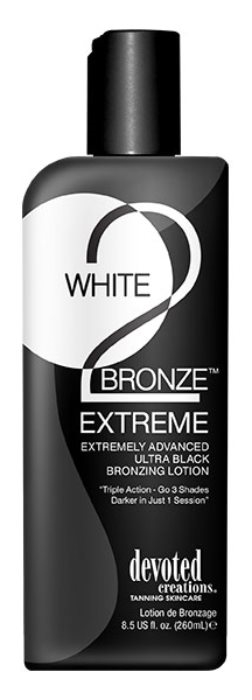 WHITE 2 BLACK BRONZE EXTREME - Btl - Tanning Lotion By Devoted Creations - Click Image to Close