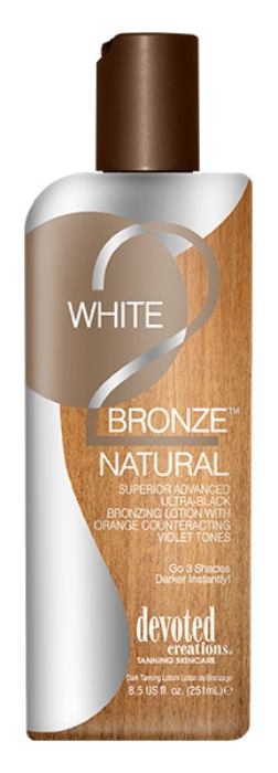 WHITE 2 BLACK BRONZE Natural Bronzer - Btl - Tanning Lotion By Devoted Creations
