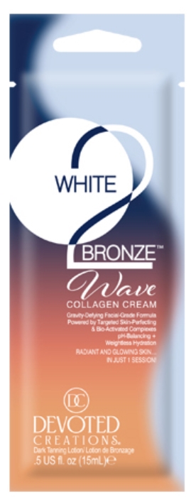 White 2 Bronze Wave Accelerator Tanning Lotion - Packet - Devoted Creations