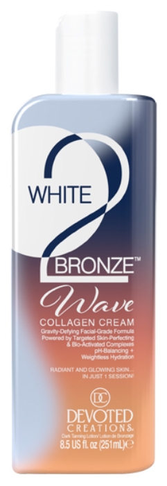 White 2 Bronze Wave Accelerator Tanning Lotion - Bottle - Devoted Creations