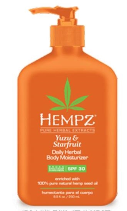 YUZU & STARFRUIT SPF 30 MOISTURIZER - Btl - Hempz Skin Care By Supre