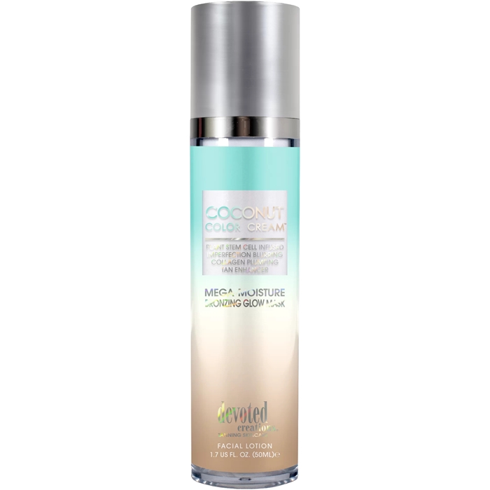 Coconut Color Cream Facial Bronzer - Devoted Creations Skin Care - Bottle