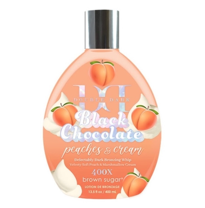 Double Dark Chocolate Peaches and Cream Bronzer - Tan Inc Tanning Lotion - Btl 13.5oz