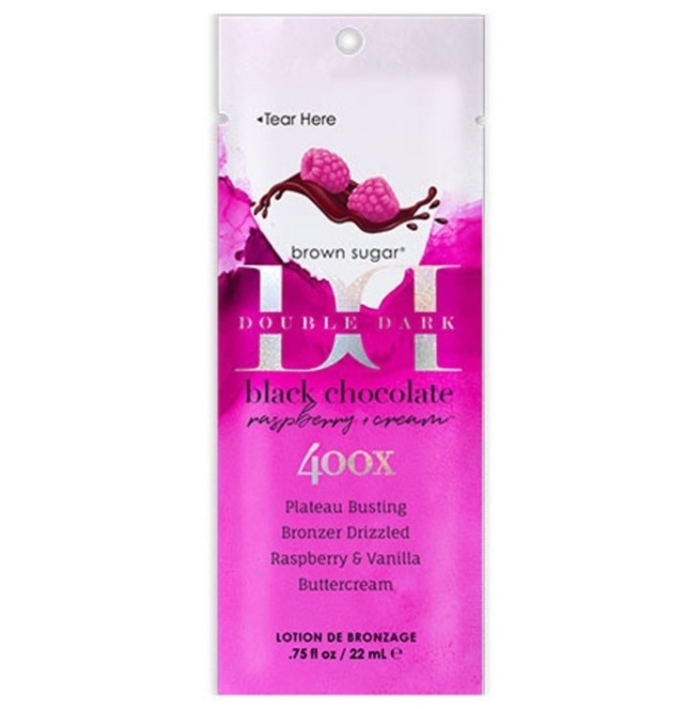 Double Dark Chocolate Raspberry Cream Bronzer - Tan Inc Tanning Lotion - Packet