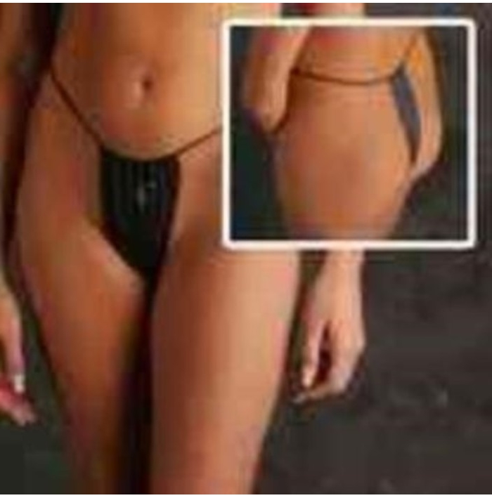 Disposable Thong Black - 12 count One Size - Support Product By Sunless