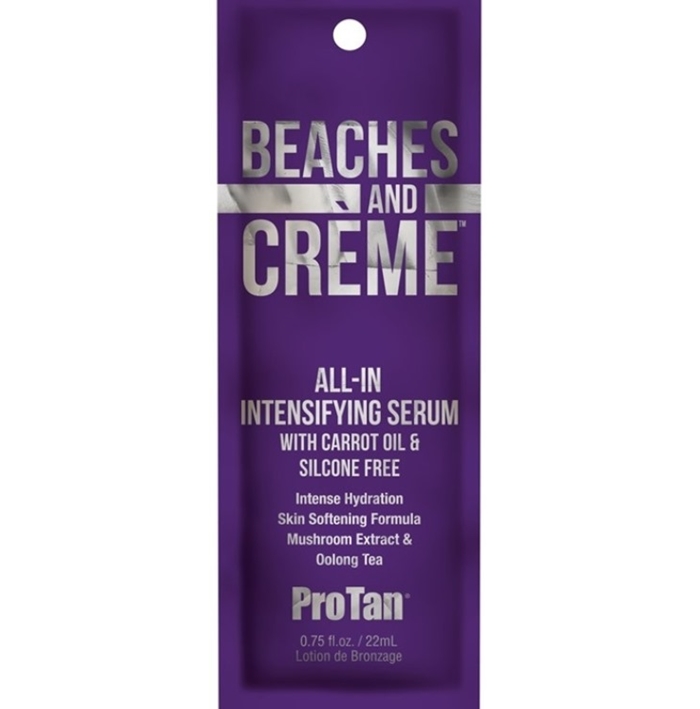 Beaches & Creme All In Tanning Serum - ProTan Tanning Lotion - Packet
