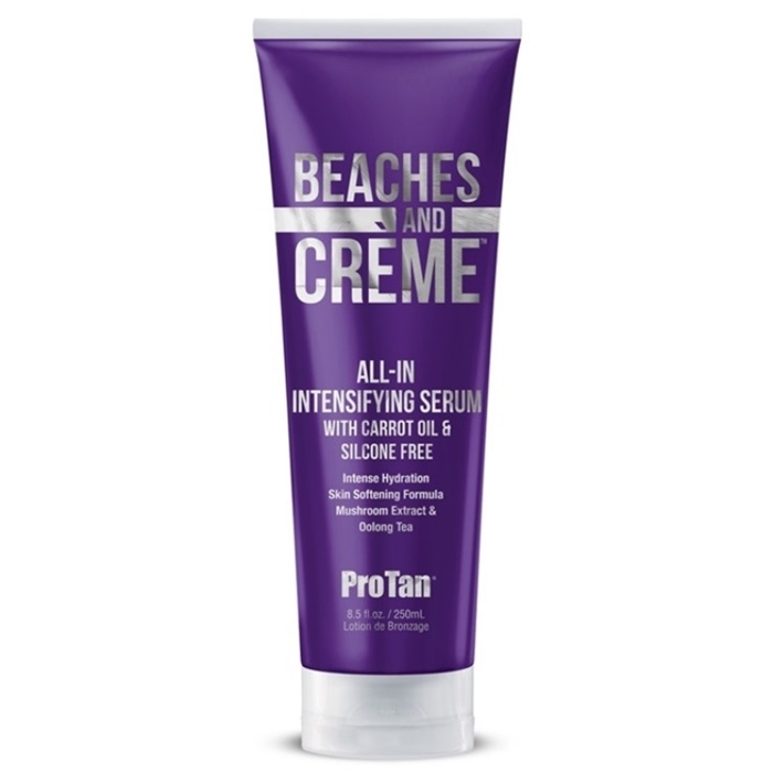 Beaches & Creme All In Tanning Serum - ProTan Tanning Lotion - Bottle