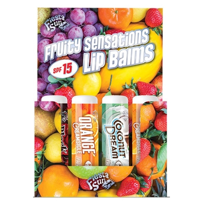 Scentsations Lip Balm - 24 Count Kit - Skin Care By Fiesta Sun