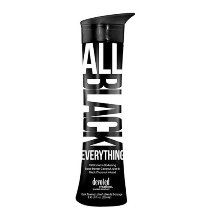 All Black Everything Bronzer - Devoted Creations Tanning Lotion - Bottle