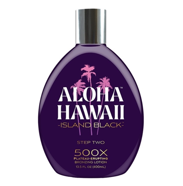 Aloha Hawaii Island Black Bronzer - Tan Inc Tanning Lotion - Bottle 13.5oz