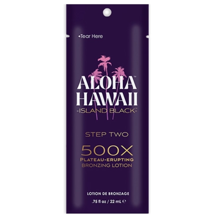 Aloha Hawaii Island Black Bronzer - Tan Inc Tanning Lotion - Packet