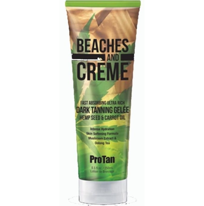Beaches and Creme Hemp Dark Bronzer - ProTan Tanning Lotion - Bottle