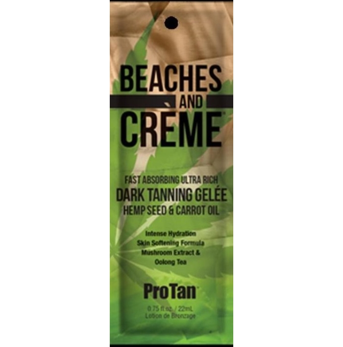 Beaches and Creme Hemp Dark Bronzer - ProTan Tanning Lotion - Packet