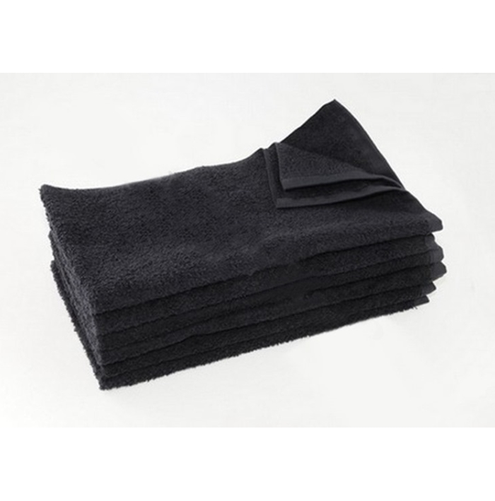 Black Regular Salon Towels - Dozen