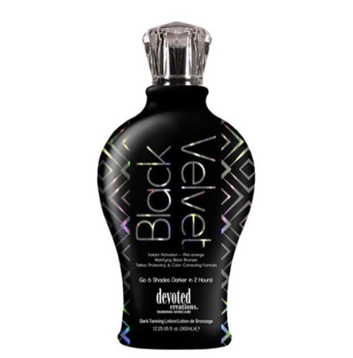 Black Velvet Bronzer - Devoted Creations Tanning Lotion - Bottle