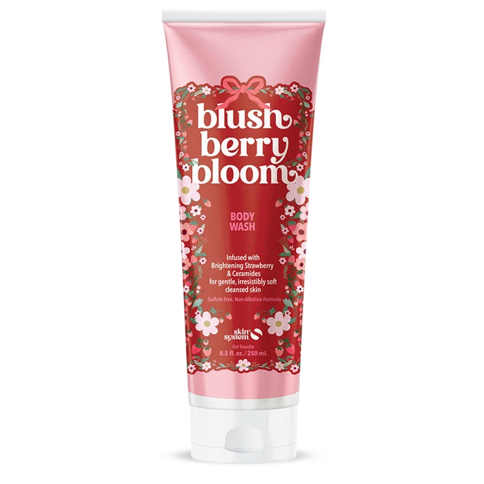 Skin System Berry Blush Bloom Body Wash - Bottle 8.5oz