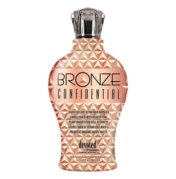 Bronze Confidential Bronzer - Devoted Creations Tanning Lotion - Bottle