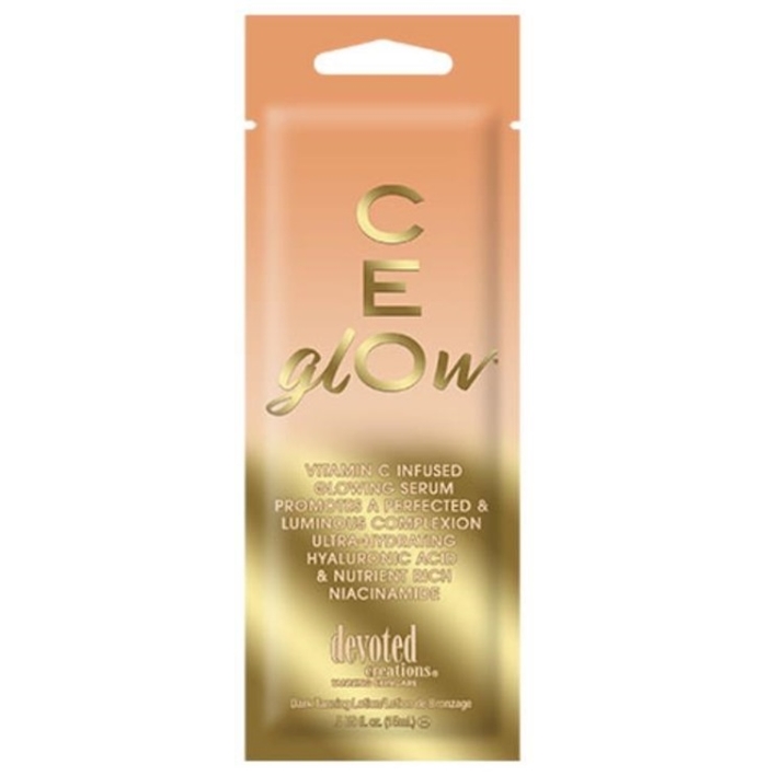 CE GLOW - Devoted Creations Tanning Lotion - Buy 10 Pkts Get 2 FREE CE GLOW - Devoted Creations Tanning Lotion - Buy 10 Pkts Get 2 FREE