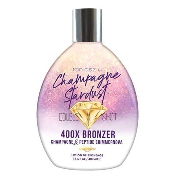 Double Shot Champagne Stardust Bronzer - Tan Inc Tanning Lotion - Btl 13.5oz