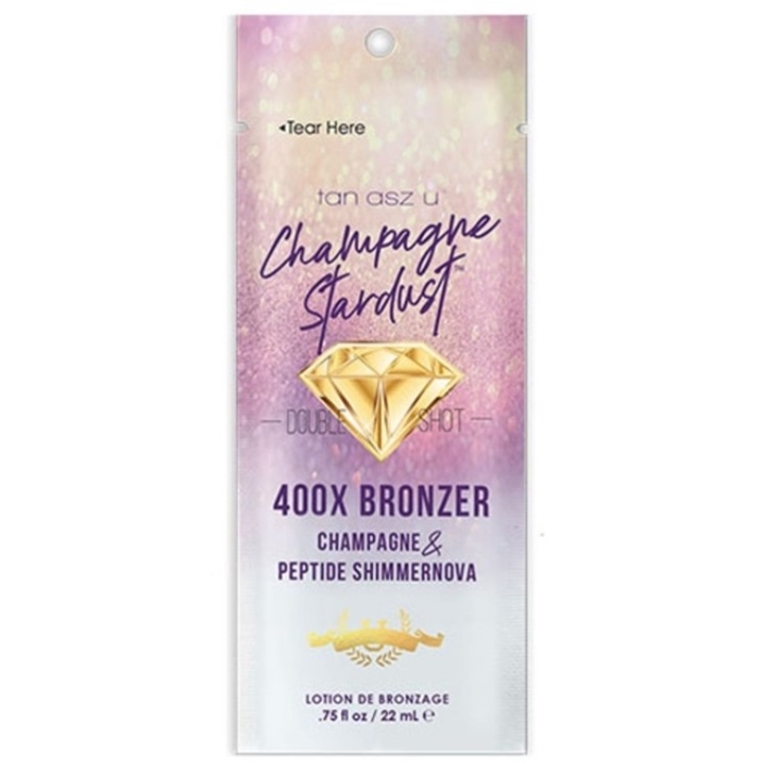 Double Shot Champagne Stardust Bronzer - Tan Inc Tanning Lotion - Packet