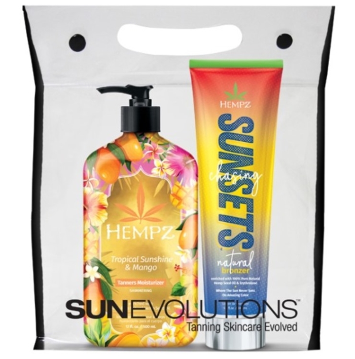 Chasing Sunset Bag - Hempz Tanning Lotion - Prepack