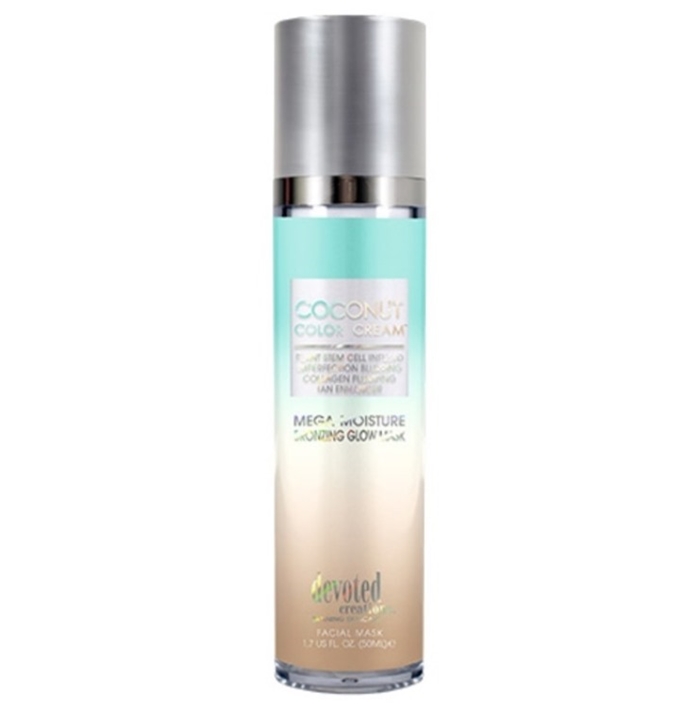 Coconut Color Cream Facial Bronzer - Devoted Creations Skin Care - Bottle