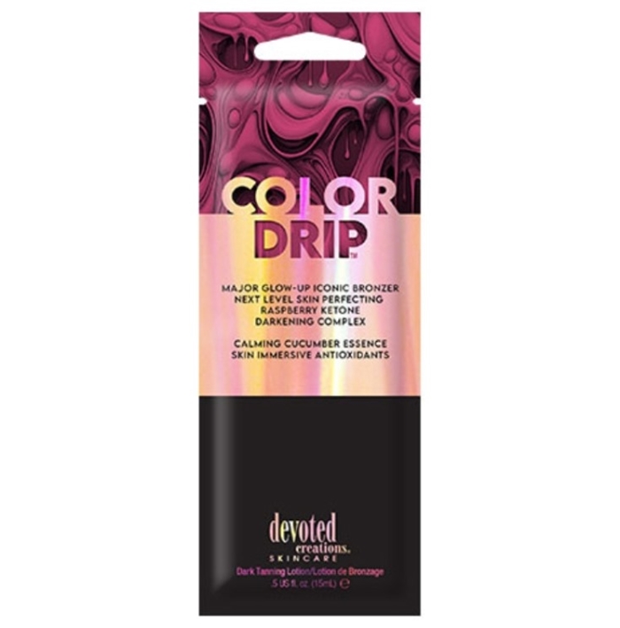 Color Drip Bronzer - Devoted Creations Tanning Lotion - Packet