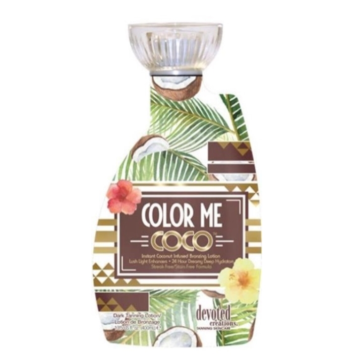 Color Me Coco Bronzer - Devoted Creations Tanning Lotion - Bottle